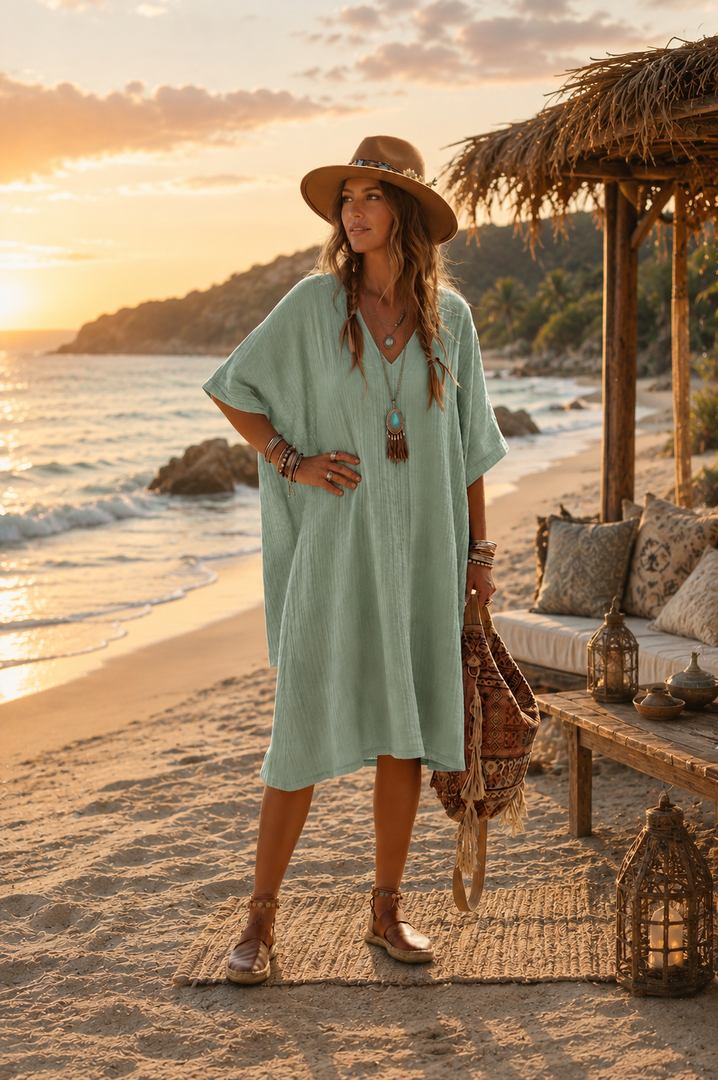 Terra Dress in Mint